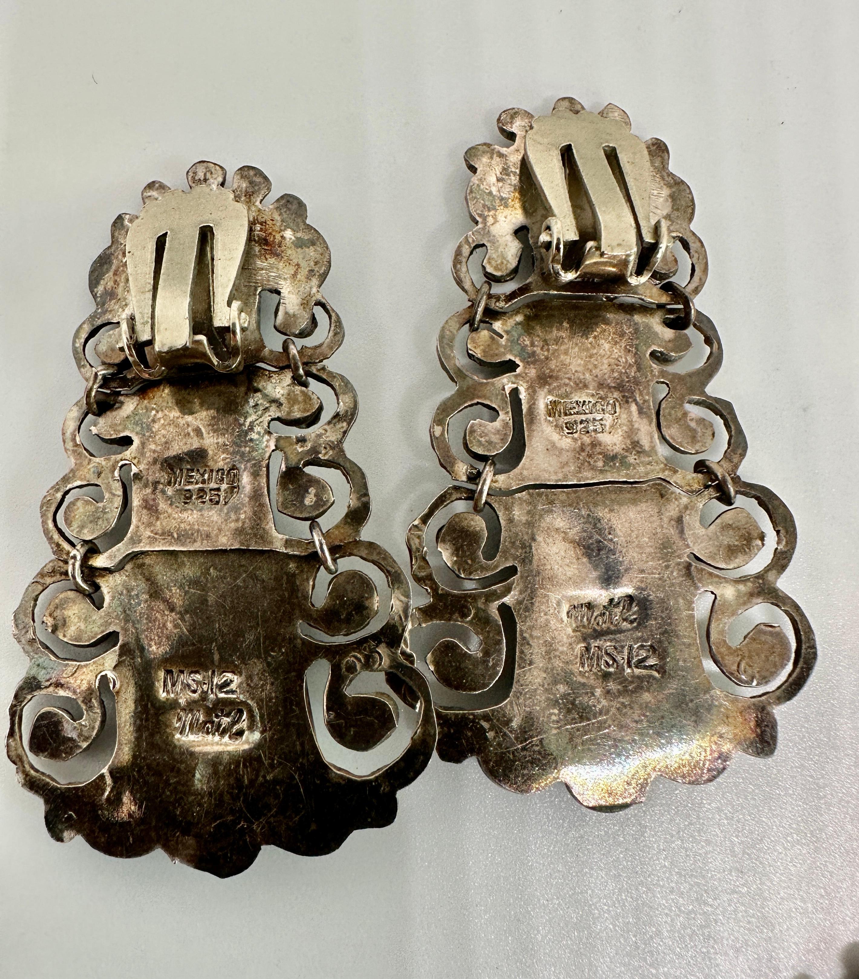 Boucles d'oreilles MATL Matilde Poulat pour Madeleine Albright en vente 9