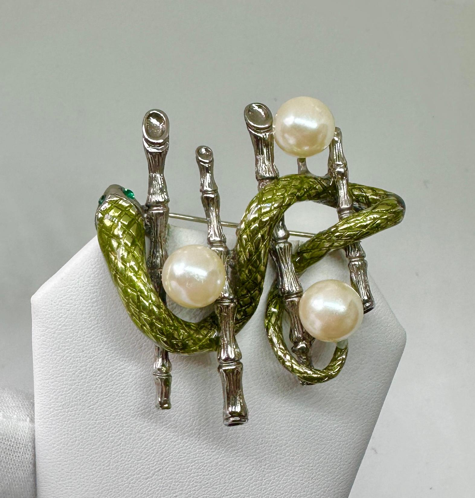Pendientes Broche Serpiente En Rama De Madeleine Albright Y Libro Lee Mis Alfileres en venta 6