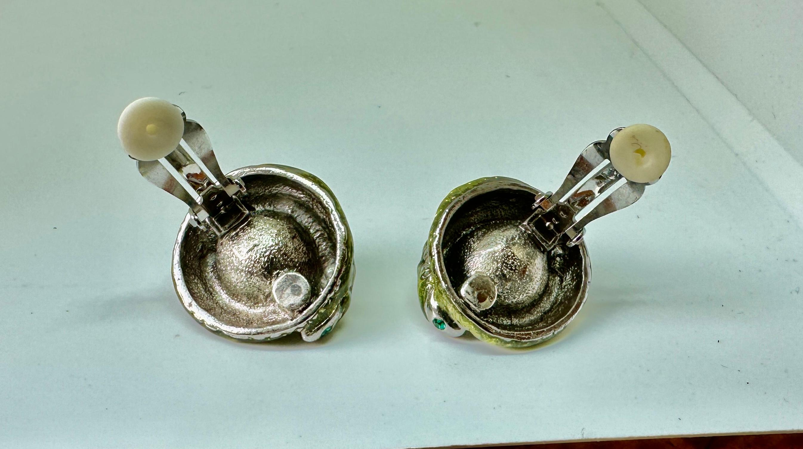 Pendientes Broche Serpiente En Rama De Madeleine Albright Y Libro Lee Mis Alfileres en venta 8