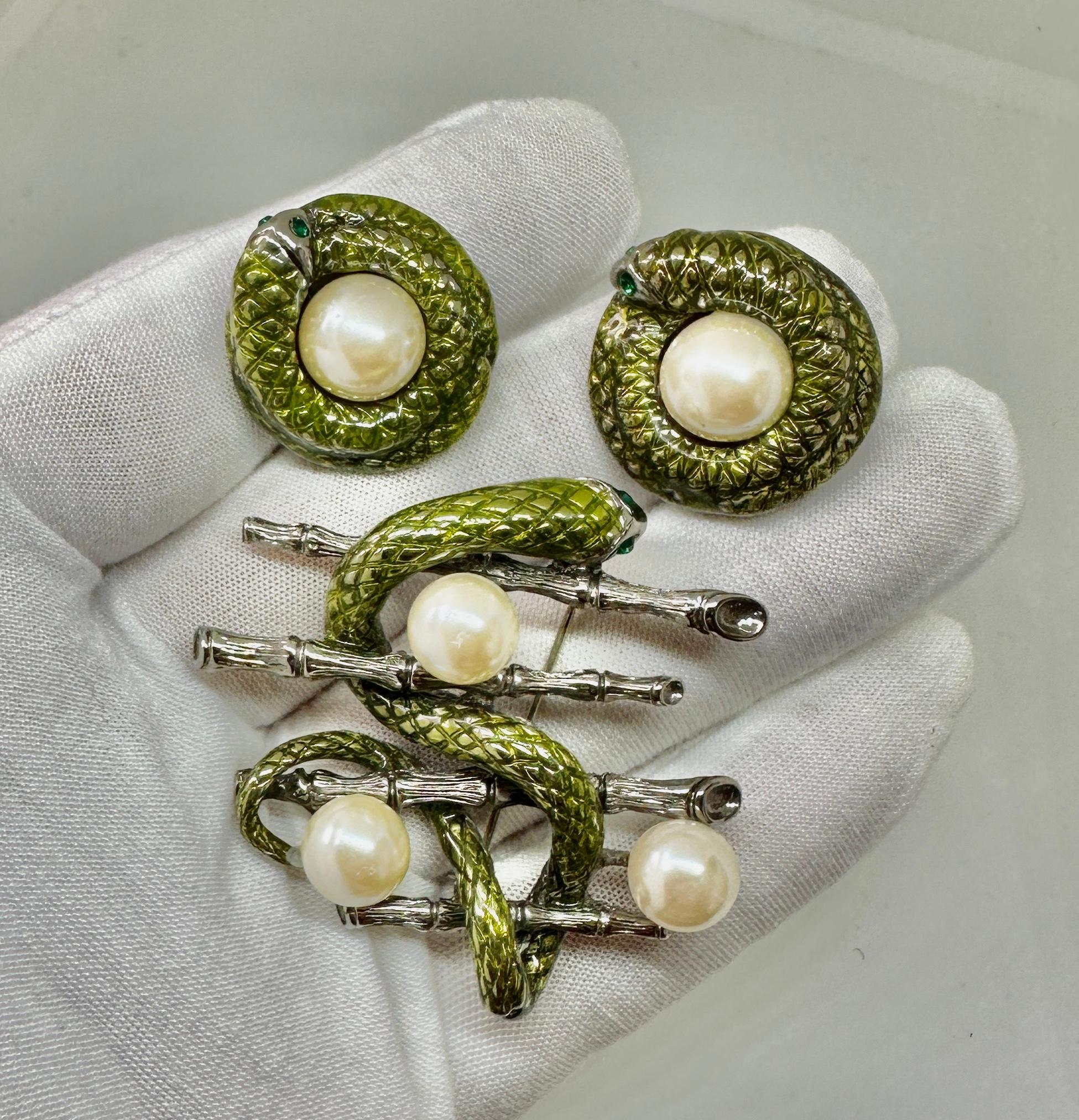 Pendientes Broche Serpiente En Rama De Madeleine Albright Y Libro Lee Mis Alfileres en venta 2