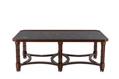 Madeleine Castaing, table basse en acajou plaqué, années 1950