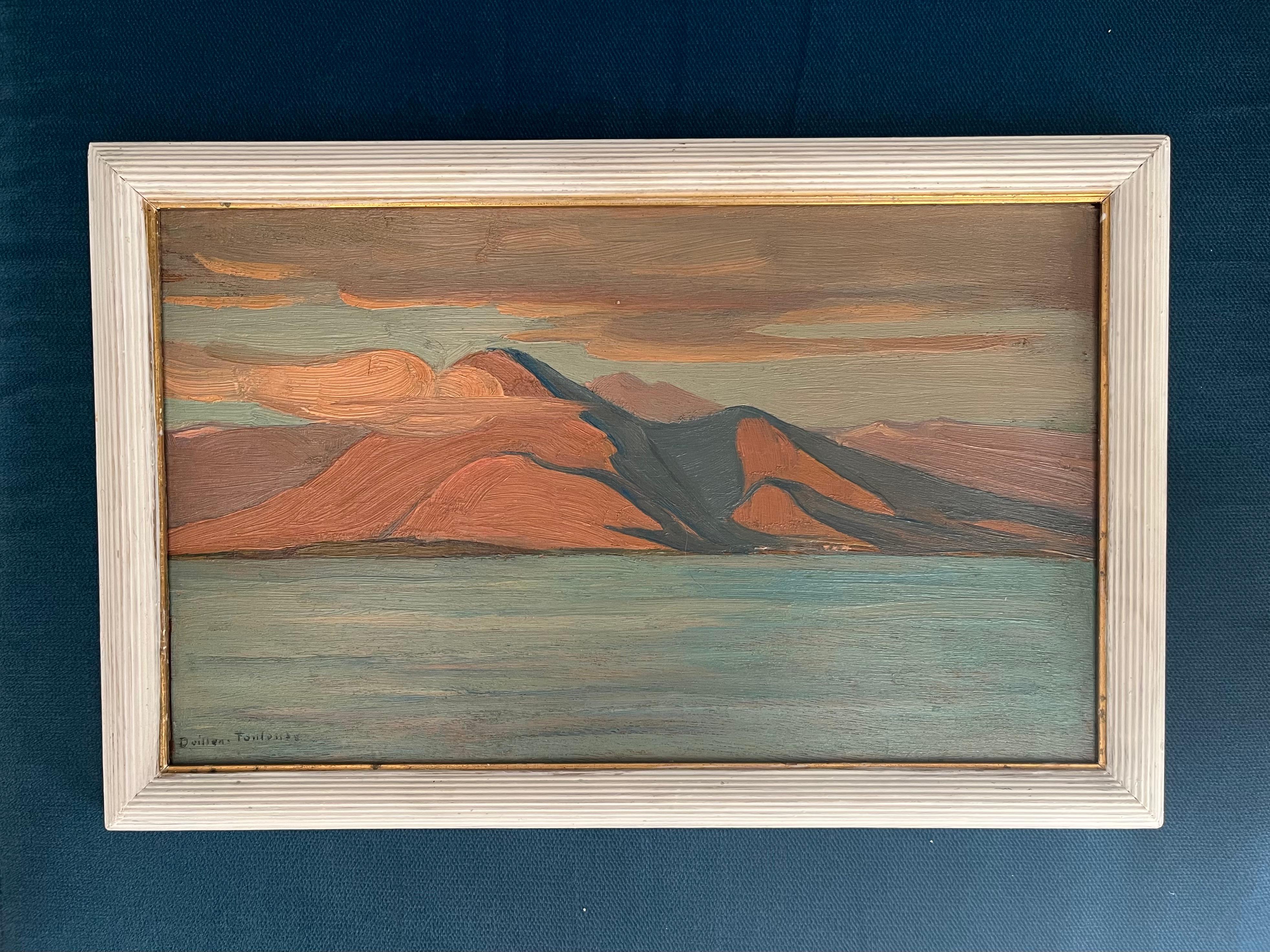 Tromsø / Norvège Landschaftsmalerei im Angebot 1