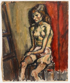 Madeleine Flaschner (1933-2022) - 1950 Oil, La Petite Maigre