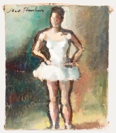 Madeleine Flaschner (1933-2022) - 1950 Oil, The Ballerina