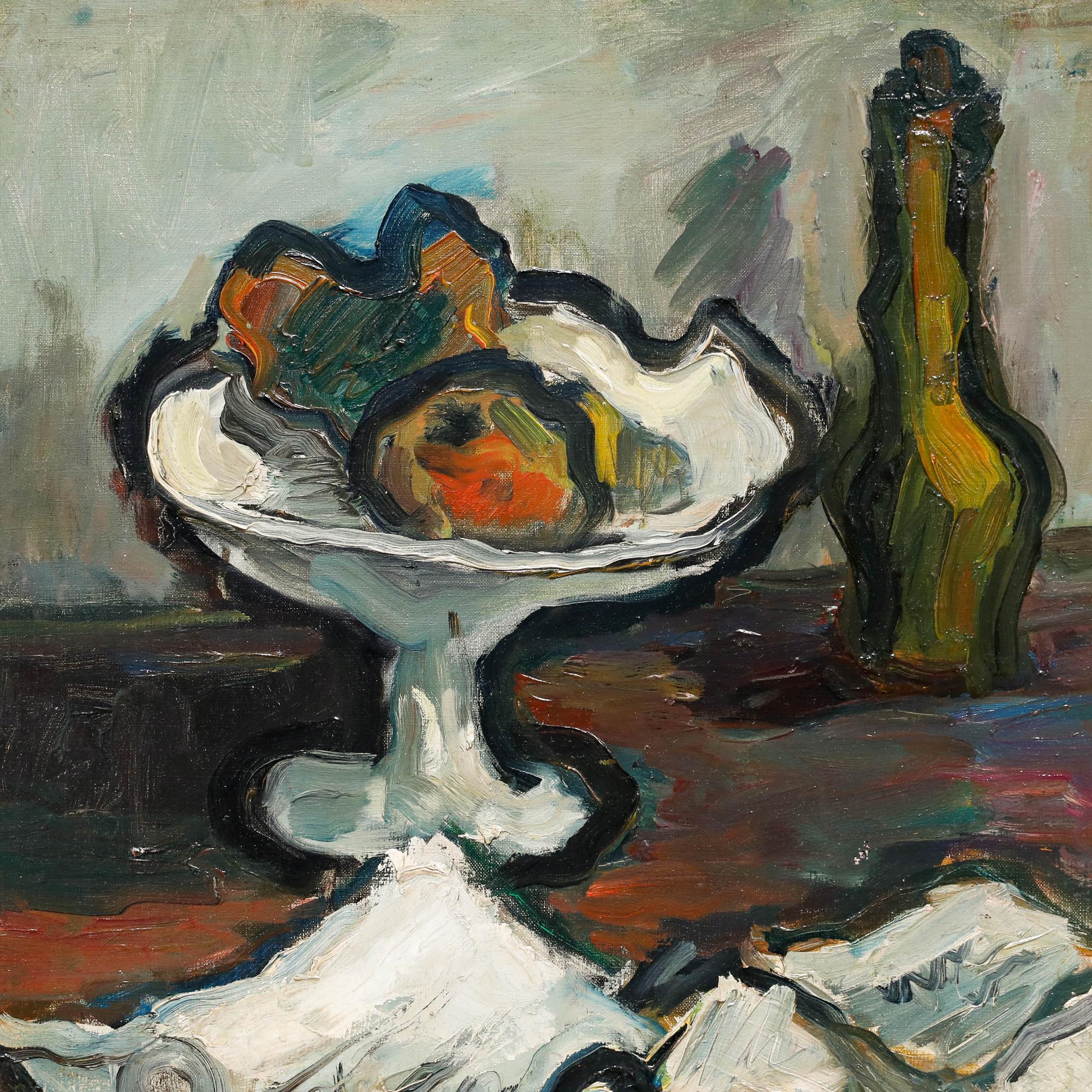 Madeleine Flaschner (1933-2022) - 1960 Oil, Still Life with Key For Sale 4