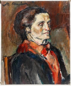 Madeleine Flaschner (1933-2022) - Mid 20th Century Oil, Portrait of a Woman