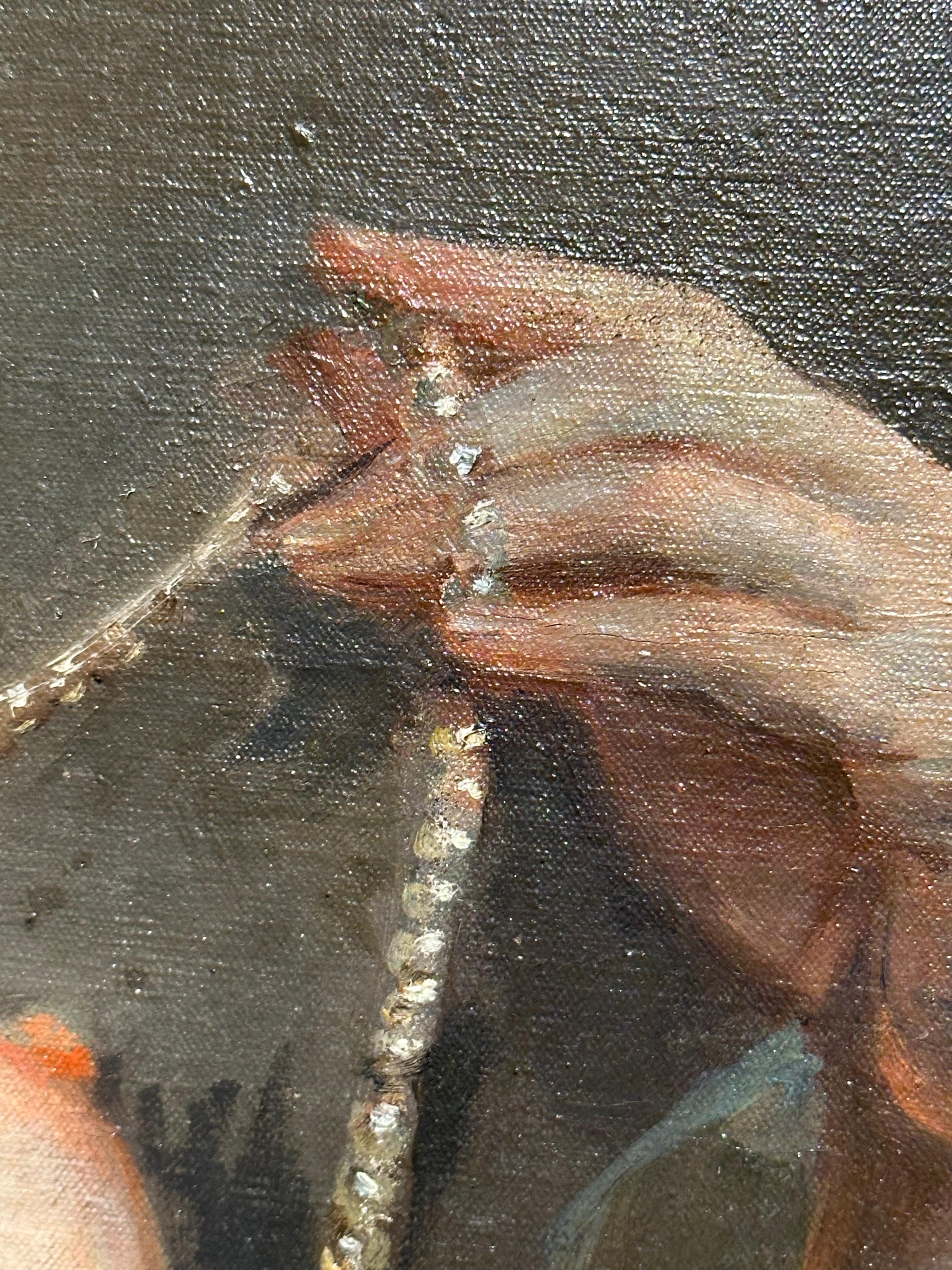 Le collier et les violets Les femmes dans l'art ! en vente 1