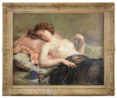 The pearl necklace and the violets. Women in art!