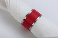 MADELEINE - Napkin Ring - Set di 2 Portatovaglioli - Dark cherry red