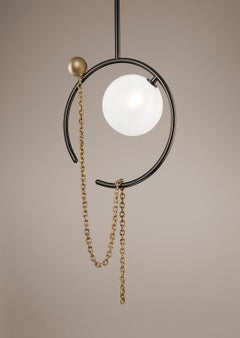 MADELEINE Pendant in Brass, Bronze & Marble Emily Del Bello x Blueprint Lighting