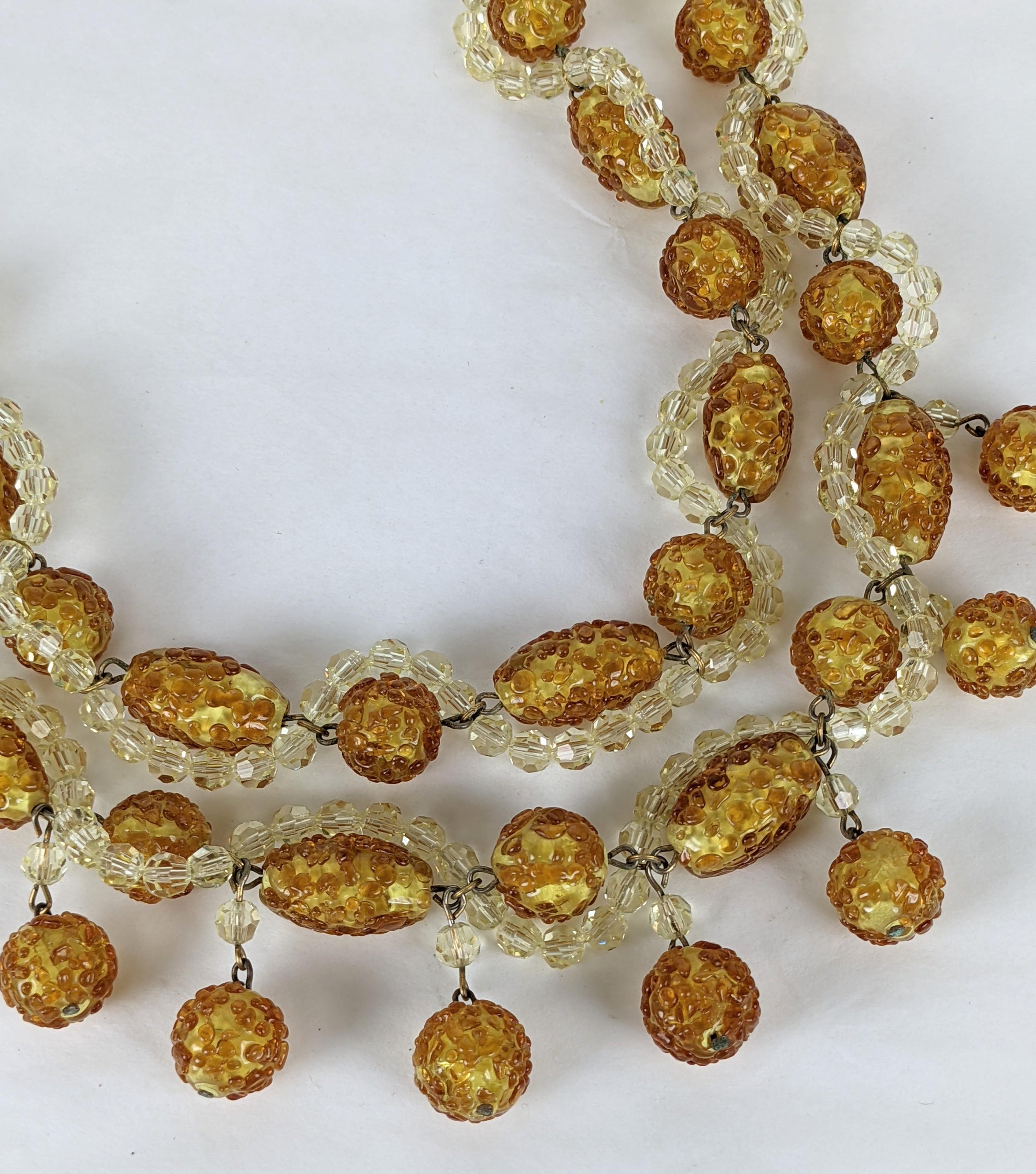   Madeleine Riviere Rare Gripoix Glass Collar In Excellent Condition For Sale In New York, NY