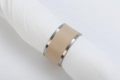 MADELEINE - Napking Ring - Set of 2 Napkin Holders - Cappuccino Beige