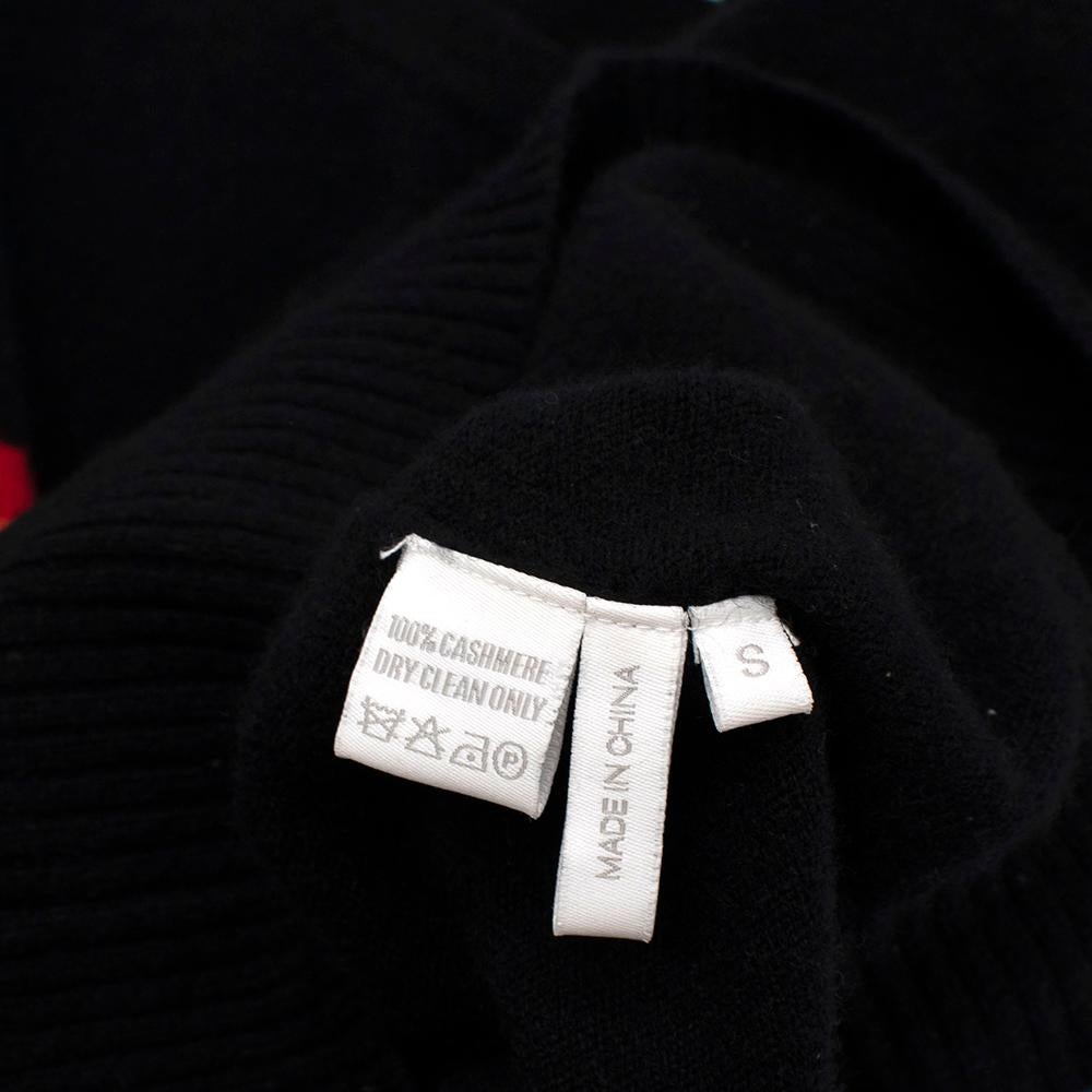 Madeleine Thompson - Maglia nera in cashmere Bebe Rainbow - Taglia piccola 2