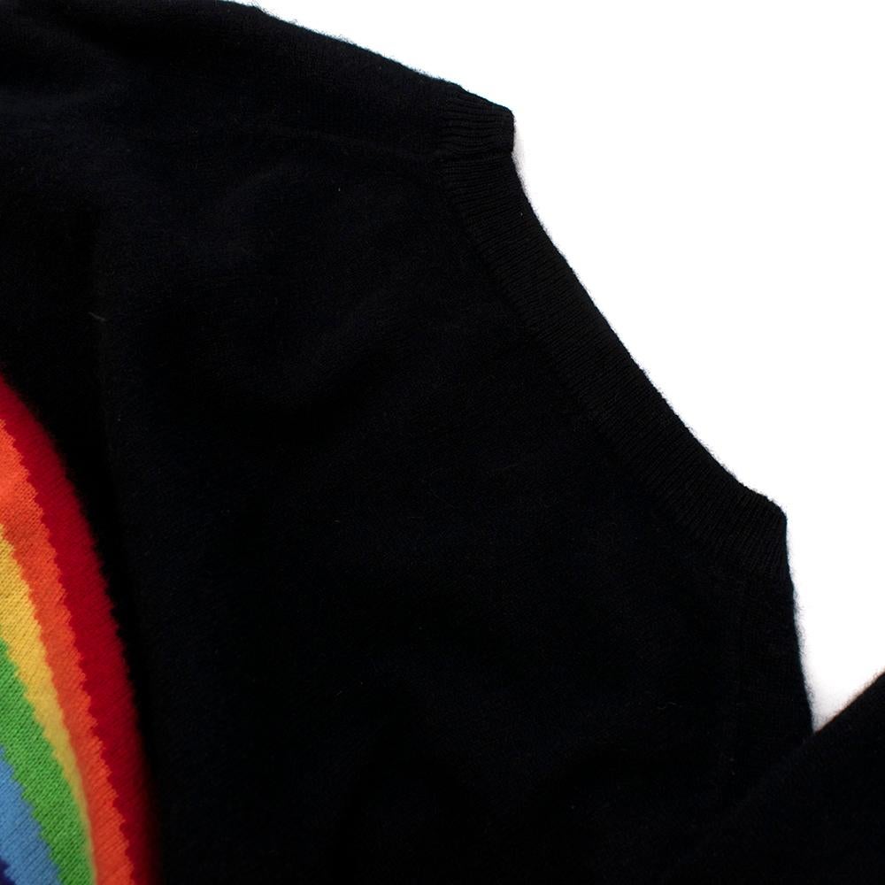 Madeleine Thompson - Maglia nera in cashmere Bebe Rainbow - Taglia piccola 3