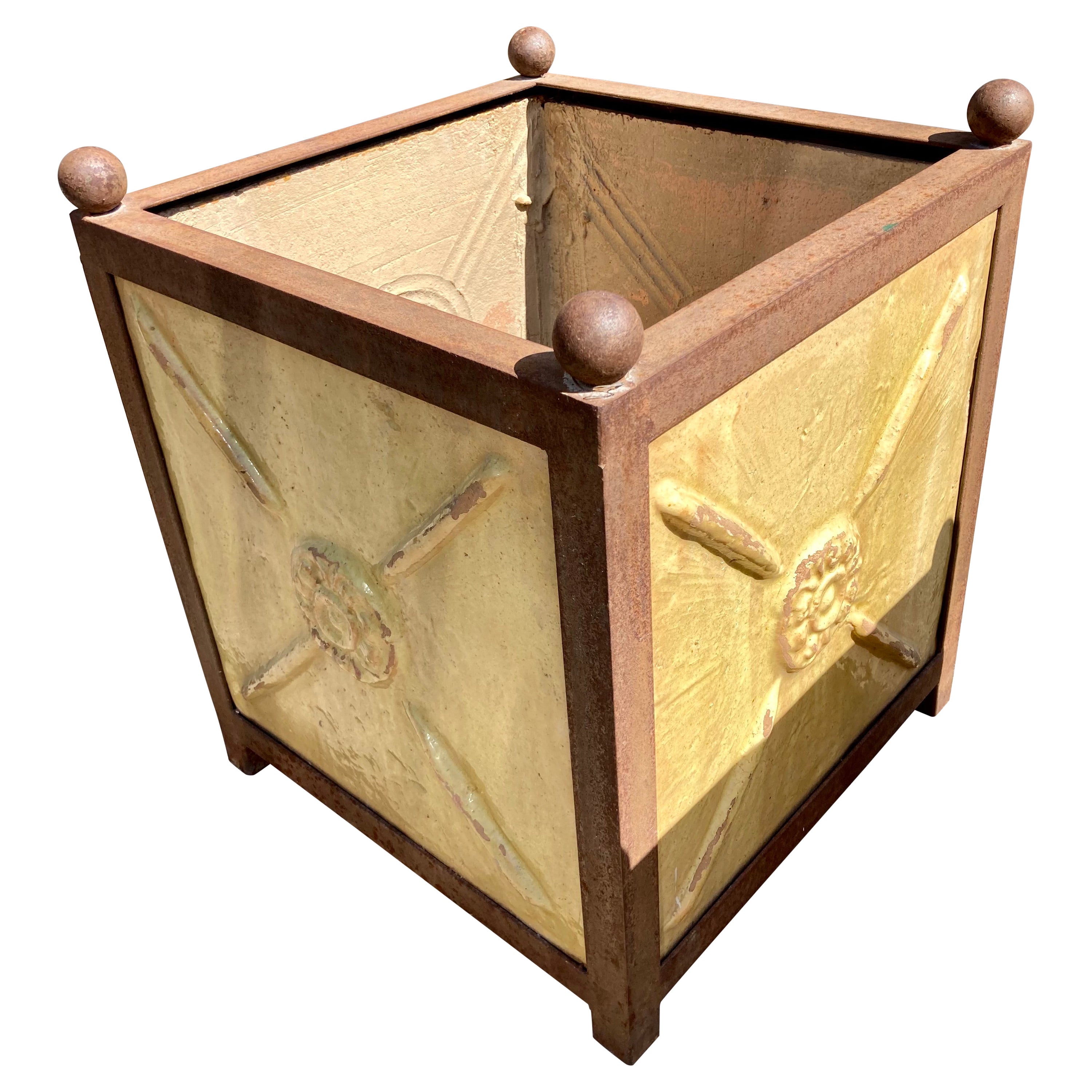 Madeline Anduze Orangerie Planter Box Yellow Glazed Terracotta - 2