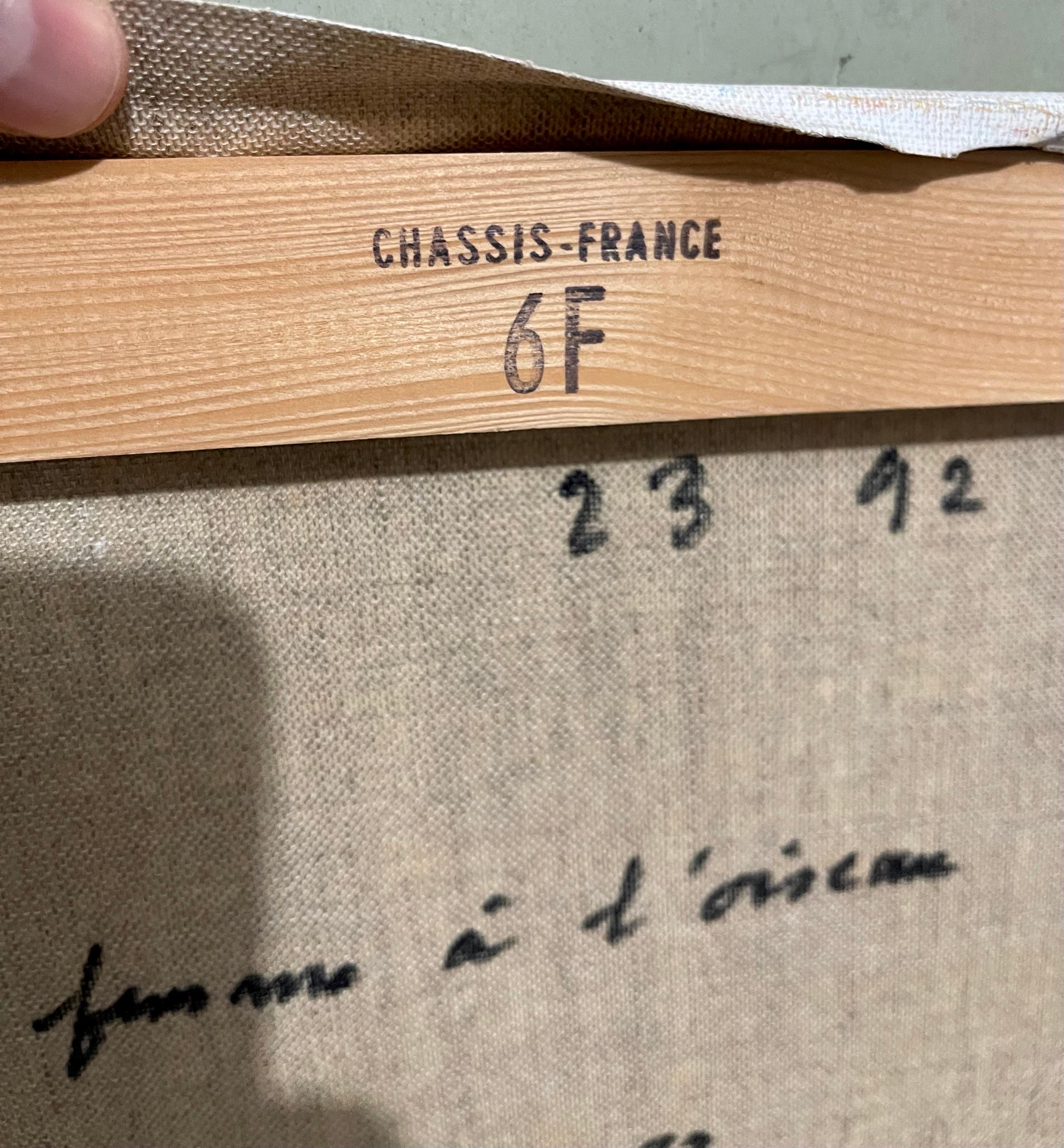 Art populaire français fantaisiste, naïf, peinture à l'huile Madeline Marie Christine Clavier en vente 6