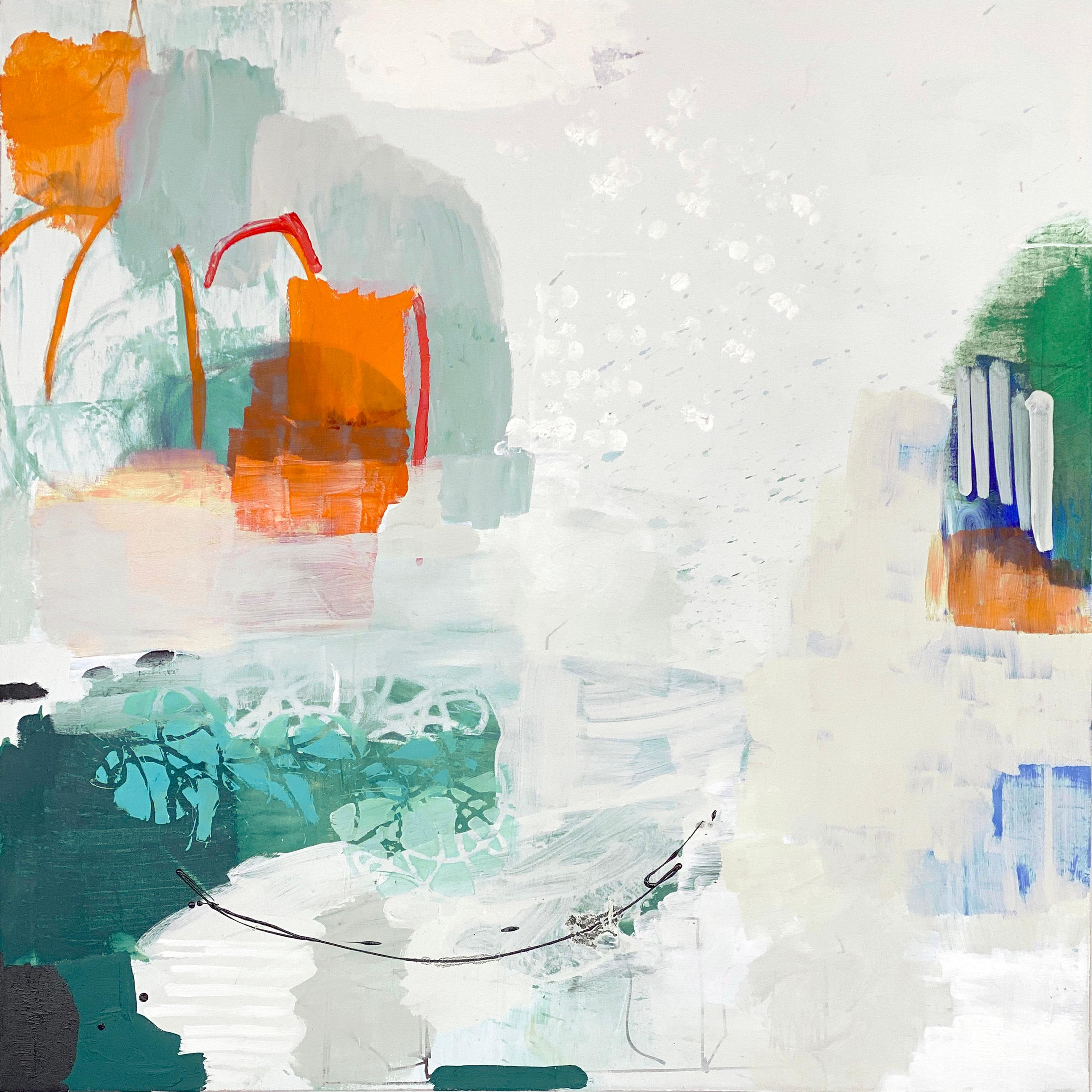Madeline Denaro Abstract Painting - It's a Fine Line