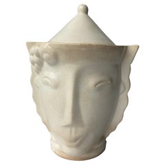 Madeline 'Madeleine' Sougez, Deco, Ceramic/Pottery Covered Jar, for Primavera