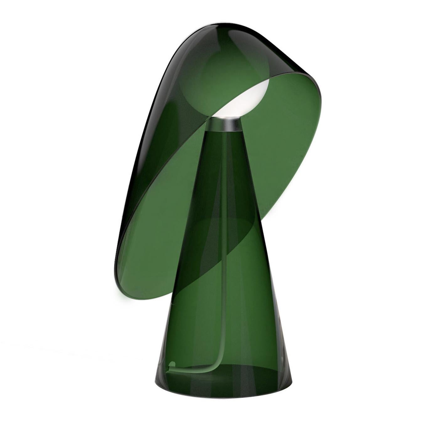 Lámpara de sobremesa de cristal verde Mademoiselle de Quaglio Simonelli Siglo XXI y contemporáneo