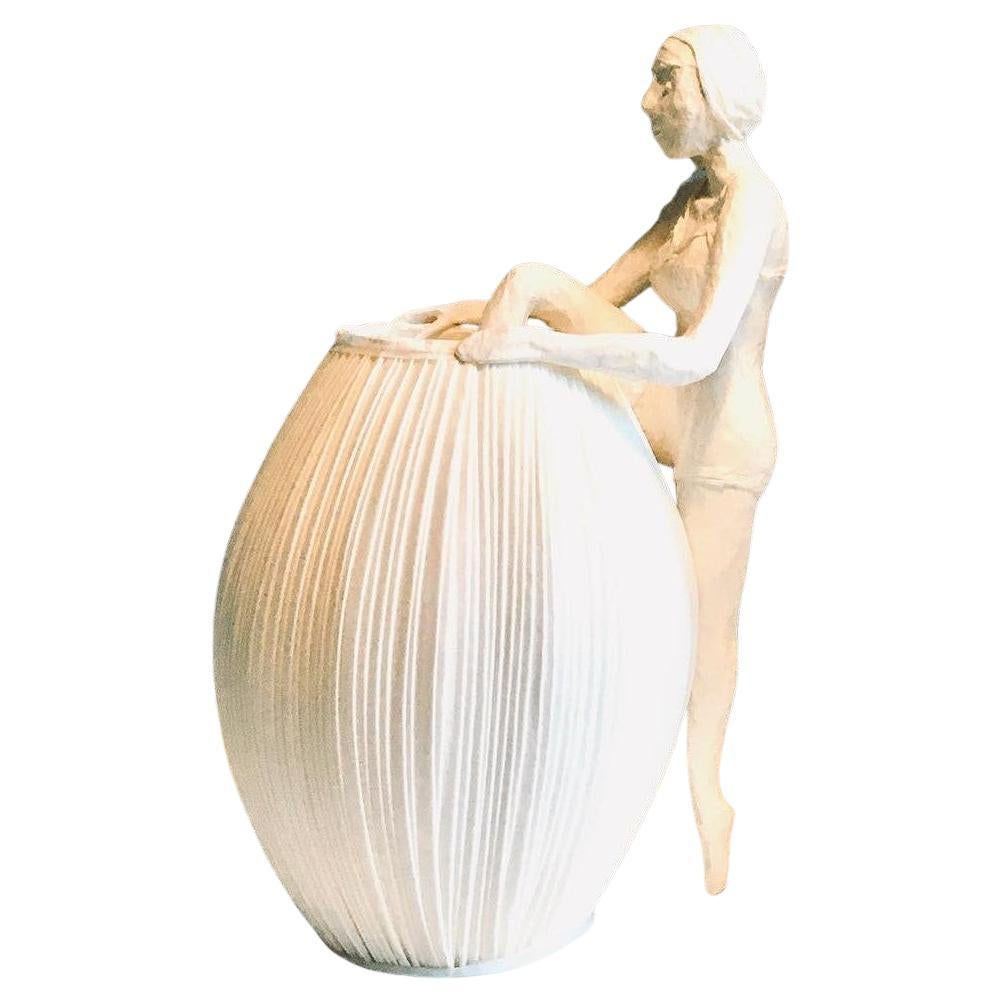 Mademoiselle Hors De Sa Robe Paper Light Sculpture by Papier à êtres