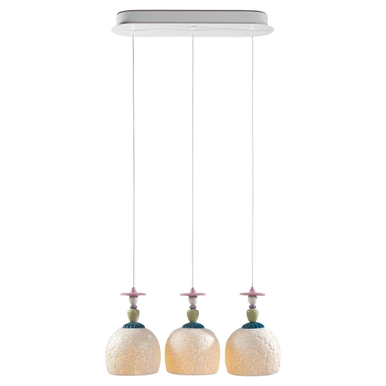 Mademoiselle Lineal Canopy Three Lights Gazing At The Ocean Ceiling Lamp (US)