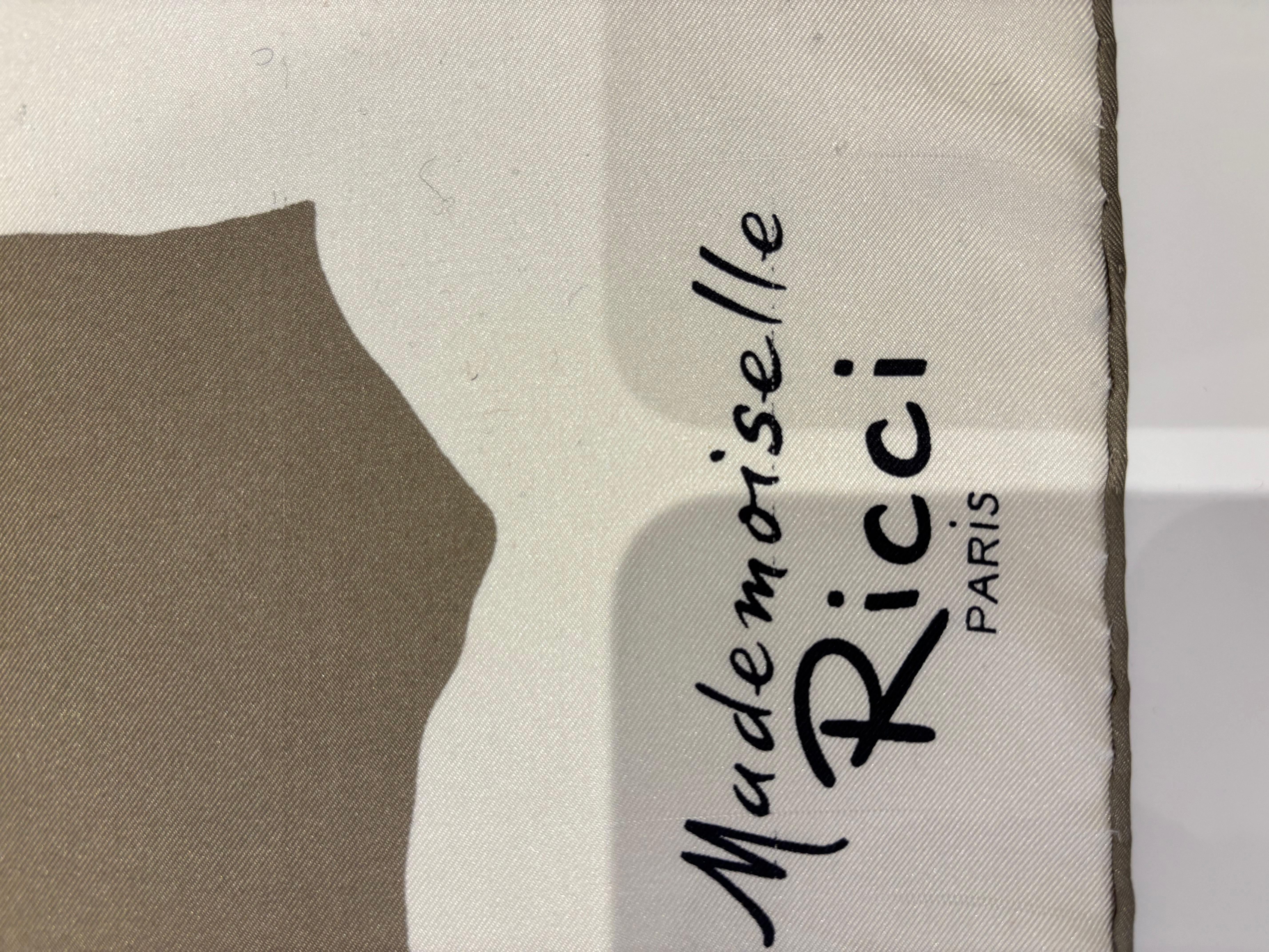 Mademoiselle Ricci de Nina Ricci 1970s Silk Scarf 30
