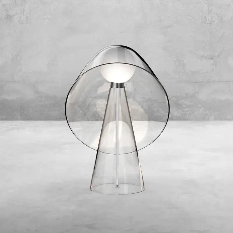 Post-Modern Mademoiselle Transparent Black Table Lamp by Mason Editions For Sale