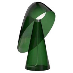 Lampe de bureau Mademoiselle verte transparente par Mason Editions