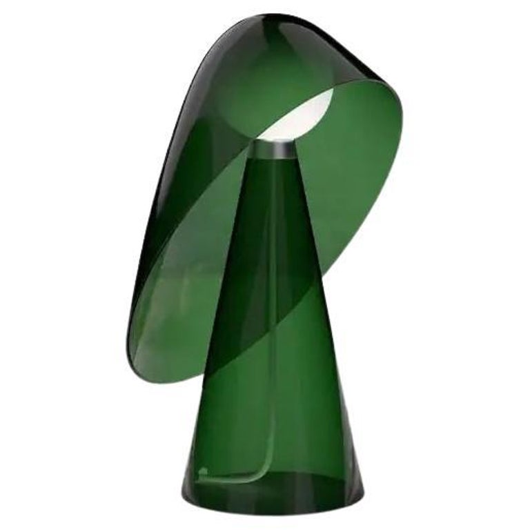 Mademoiselle Transparent Green Table Lamp by Mason Editions For Sale at