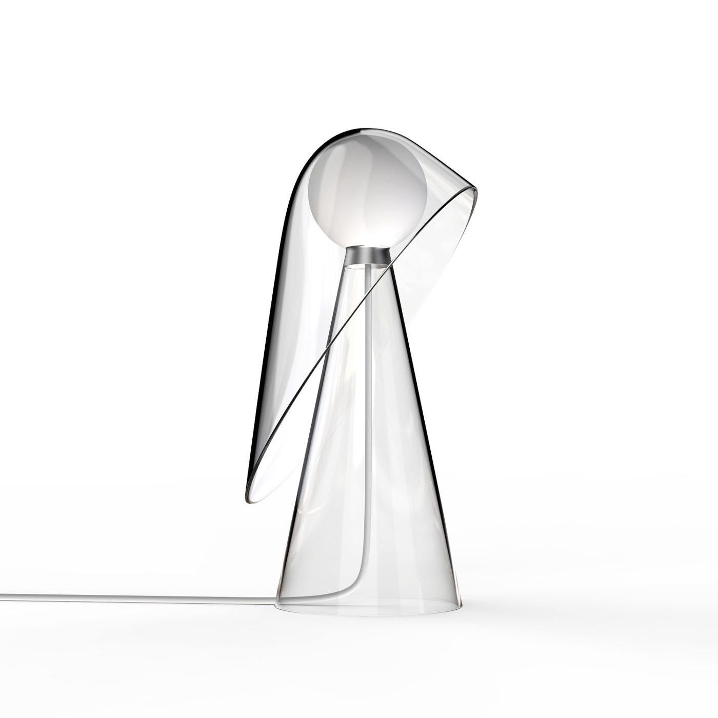 italien Lampe de table transparente Mademoiselle de Quaglio Simonelli