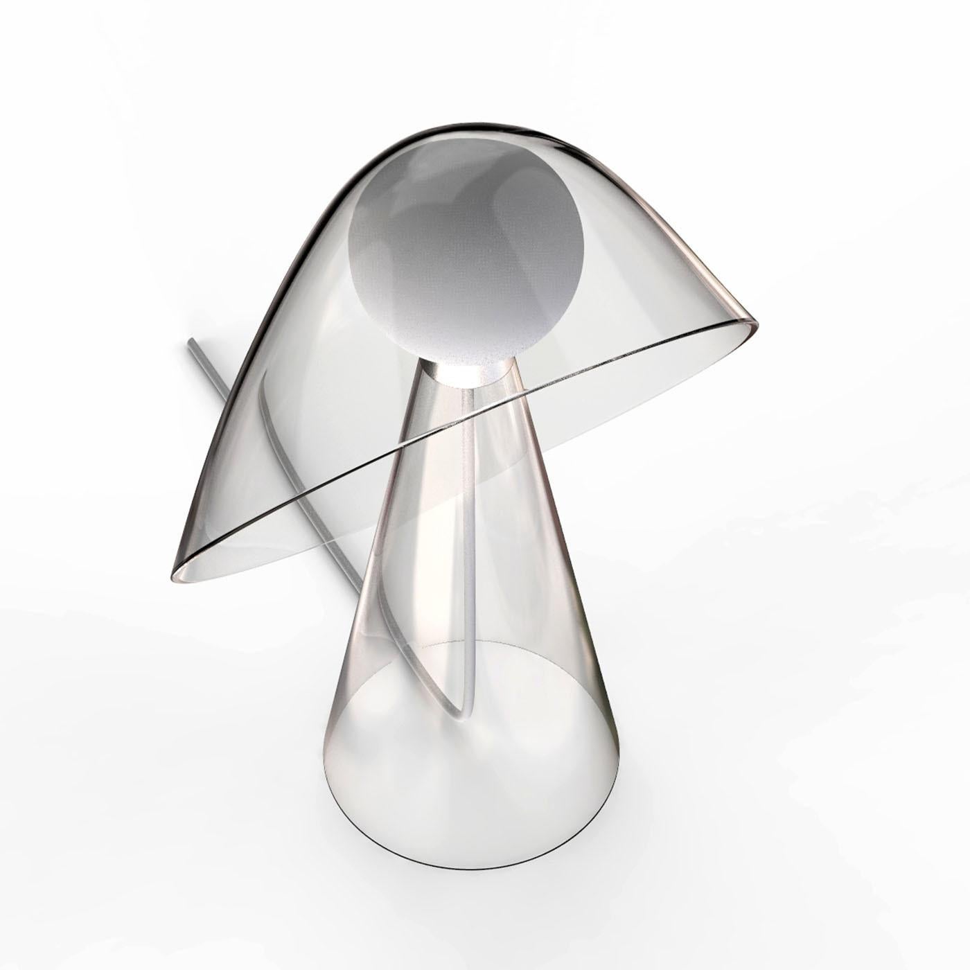 XXIe siècle et contemporain Lampe de table transparente Mademoiselle de Quaglio Simonelli