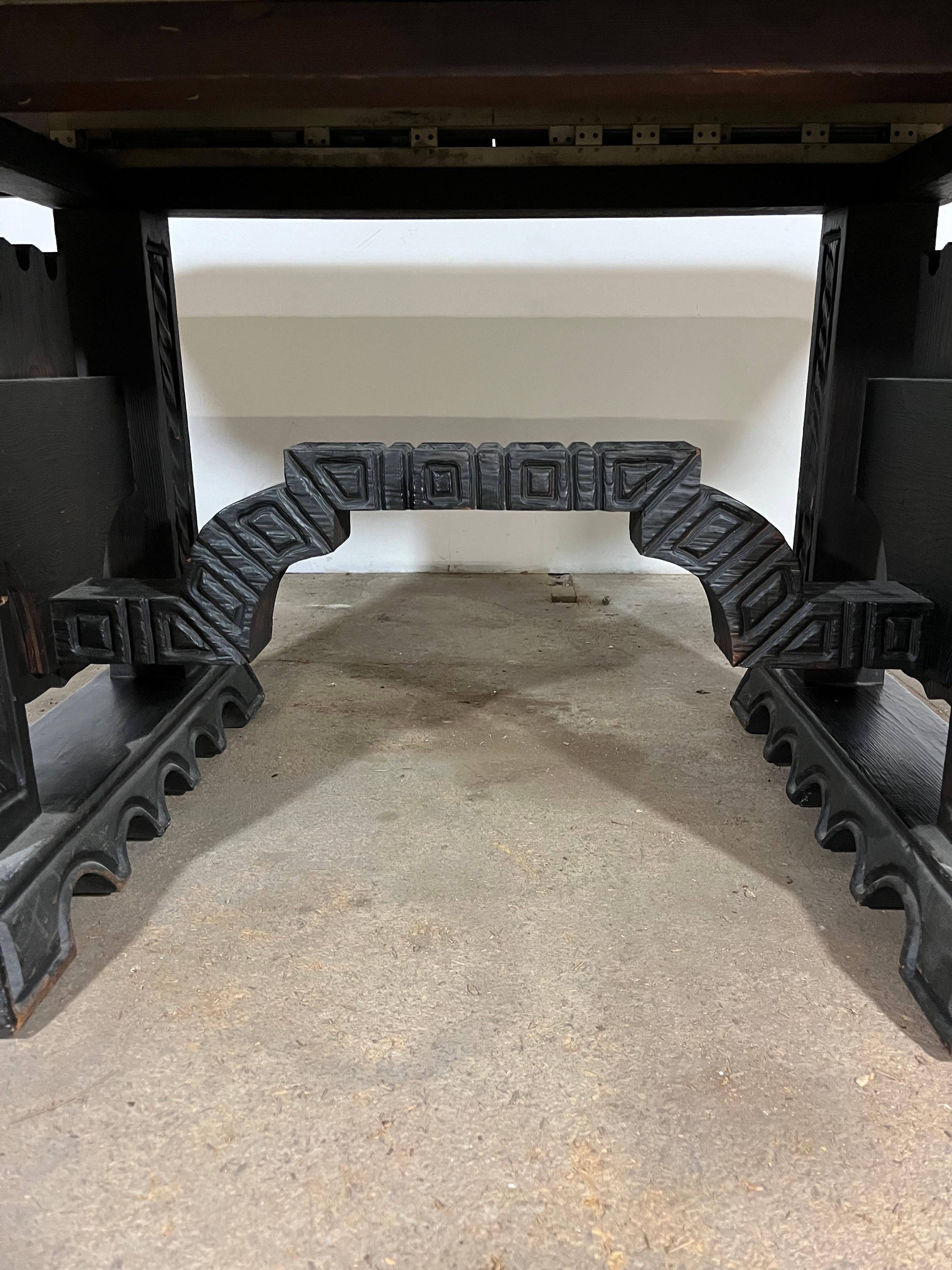 Brutalisme Table à manger de style Witco William Westenhaver en vente