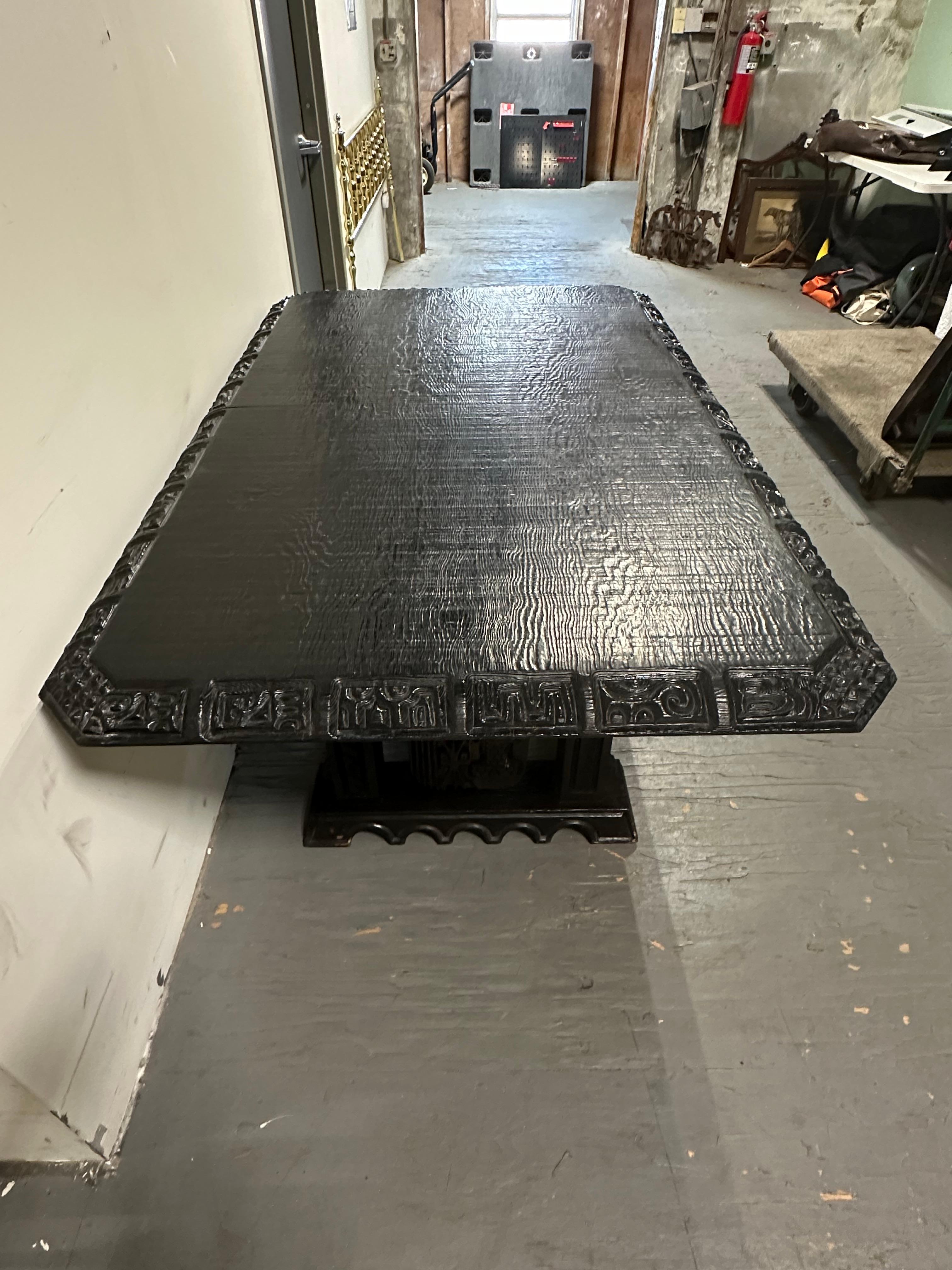 Bois Table à manger de style Witco William Westenhaver en vente