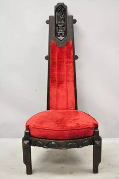 Maderas De Santa Barbara Gothic Revival Jungle Room Dining Chairs - Set of 4