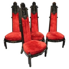 Maderas De Santa Barbara Gothic Revival Dschungelzimmer-Esszimmerstühle - 4er-Set
