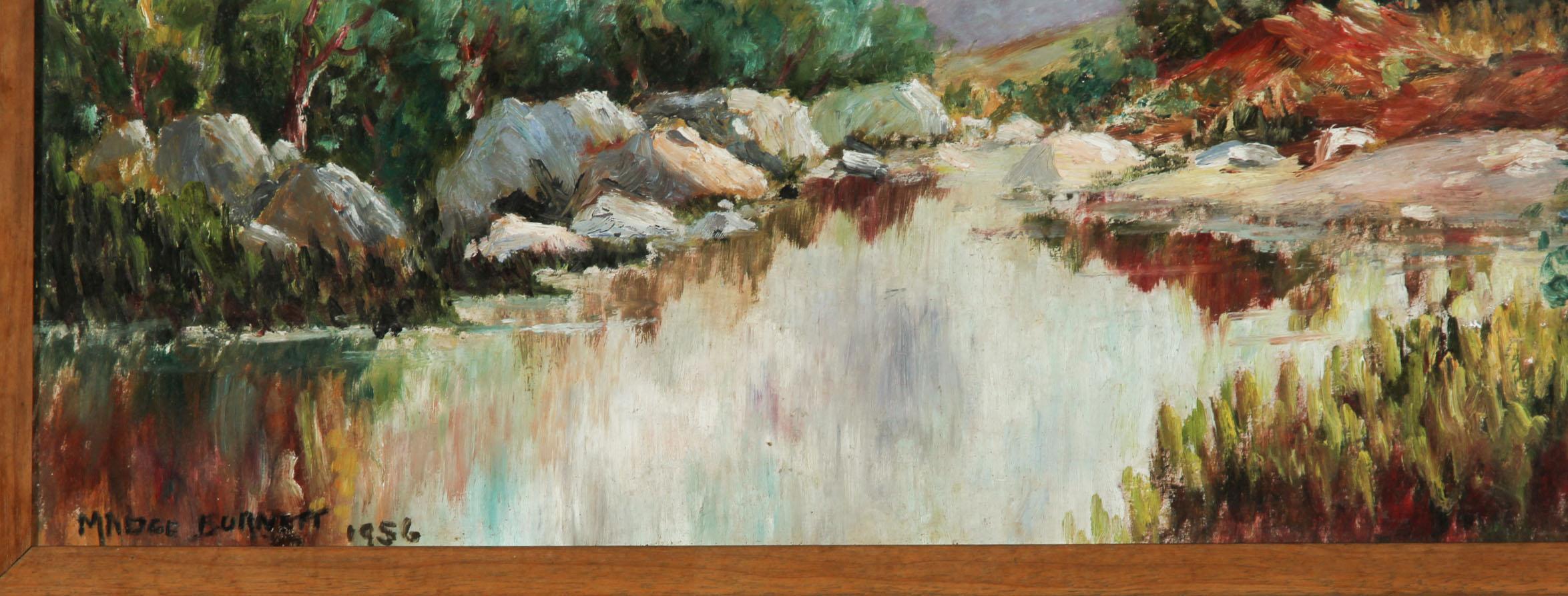 Madge Burnett - Signed and Framed 1952 Oil, South African Landscape 3