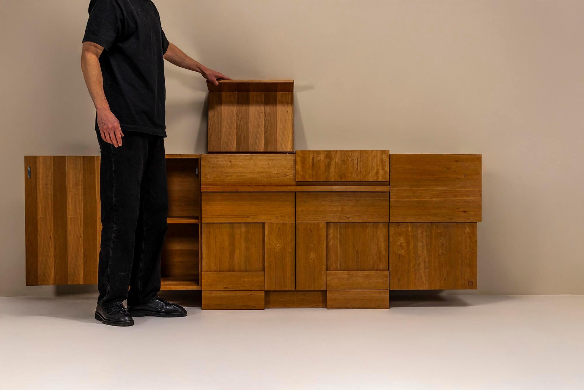 Fine XX secolo Credenza 'Madia' di Ferdinando Meccani in Wood, Italia 1988 in vendita