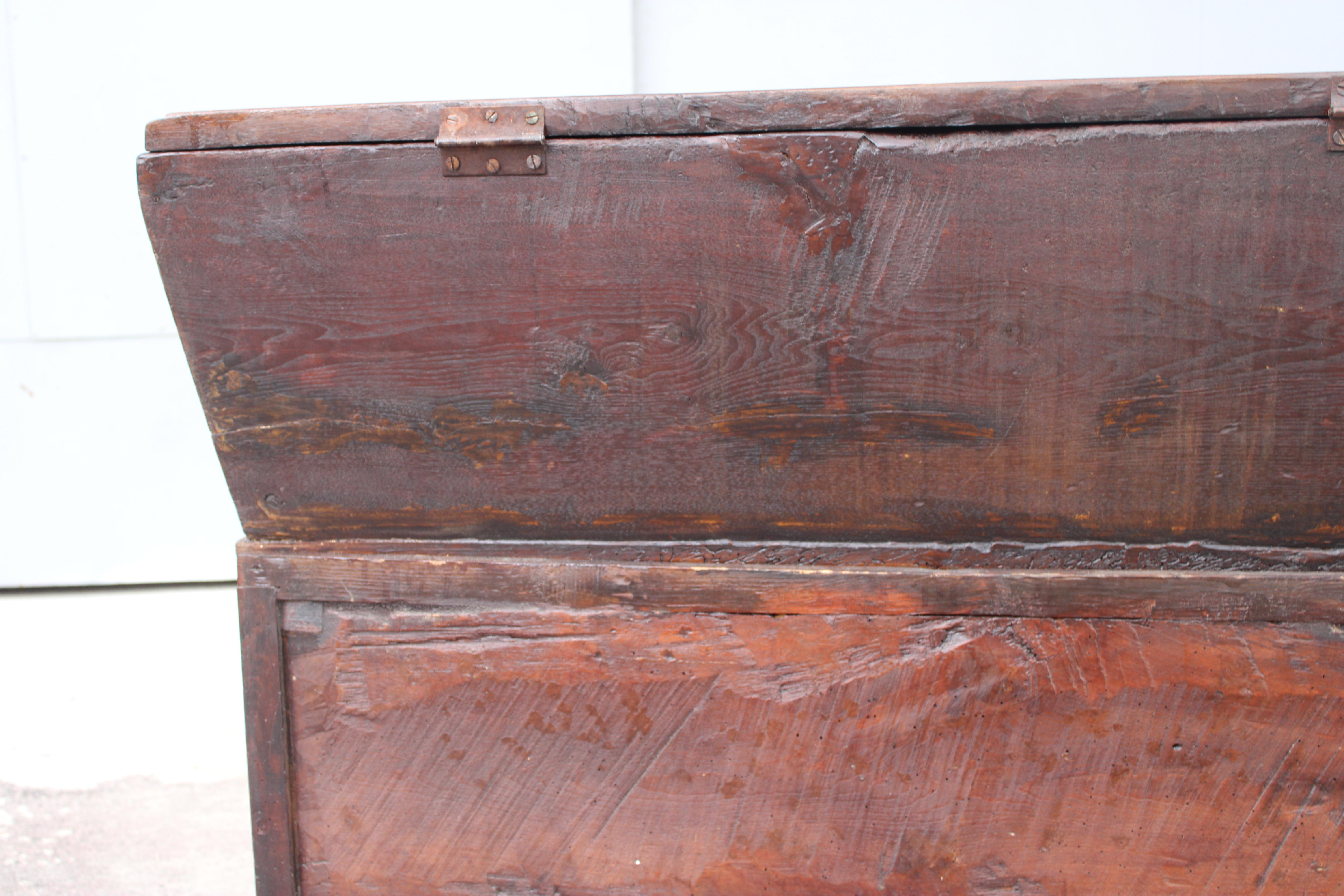 Madia in Noce Massello Siciliana Antica 1700 con sportelli e anta superiore in vendita 12