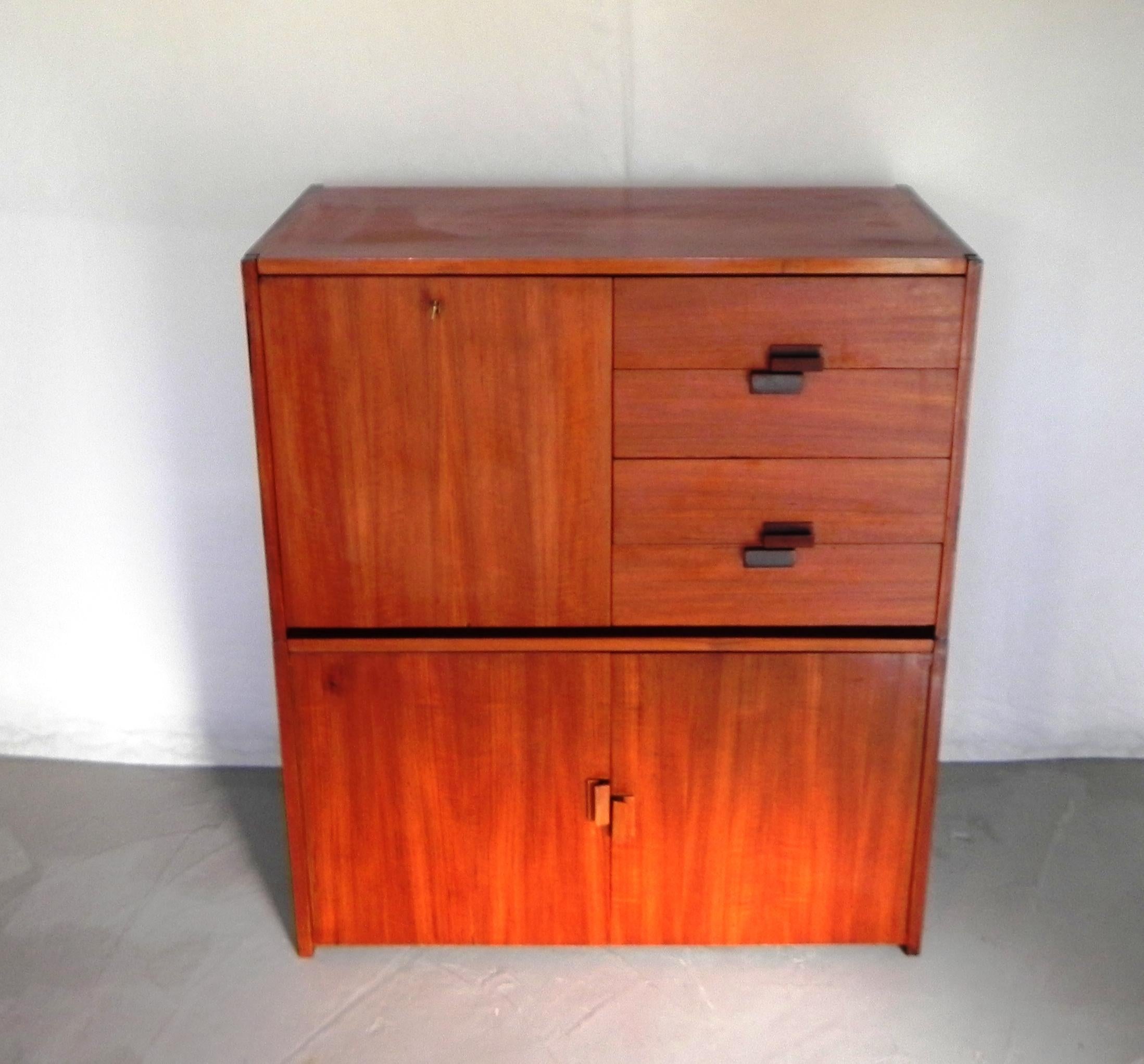 mahogany modular sideboard, 1960s For Sale 9