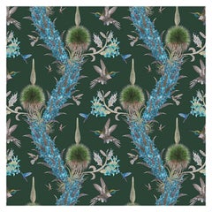 Madidi Hummingbirds in Forest Botanical Wallpaper