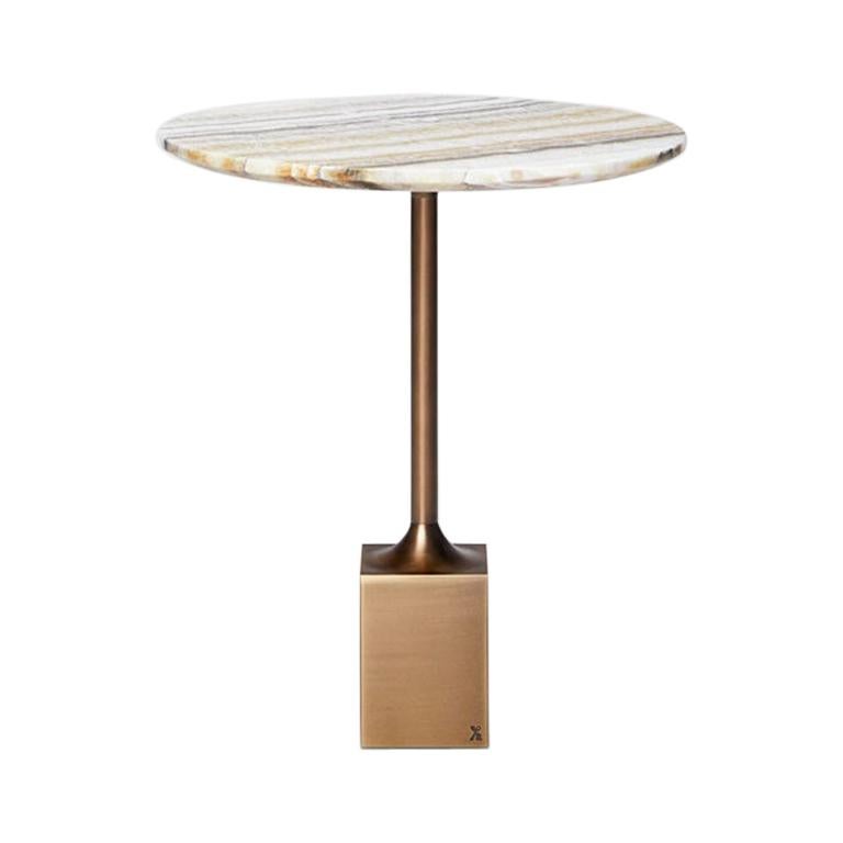 Beistelltisch in der Madison Avenue von Yabu Pushelberg aus Onice Velutto-Marmor im Angebot