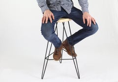 Madison Bar Stool Maple Black