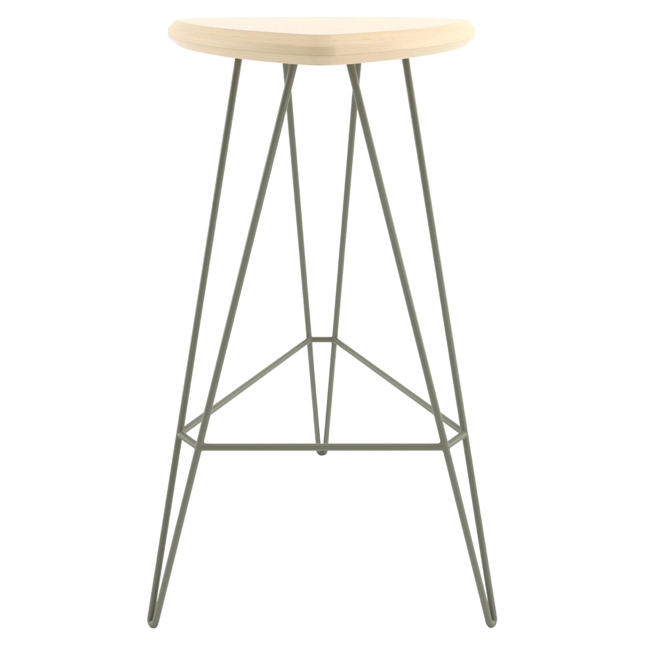 Madison Bar Stool Maple Green