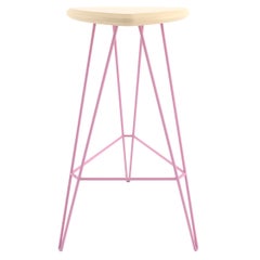 Madison Bar Stool Maple Pink