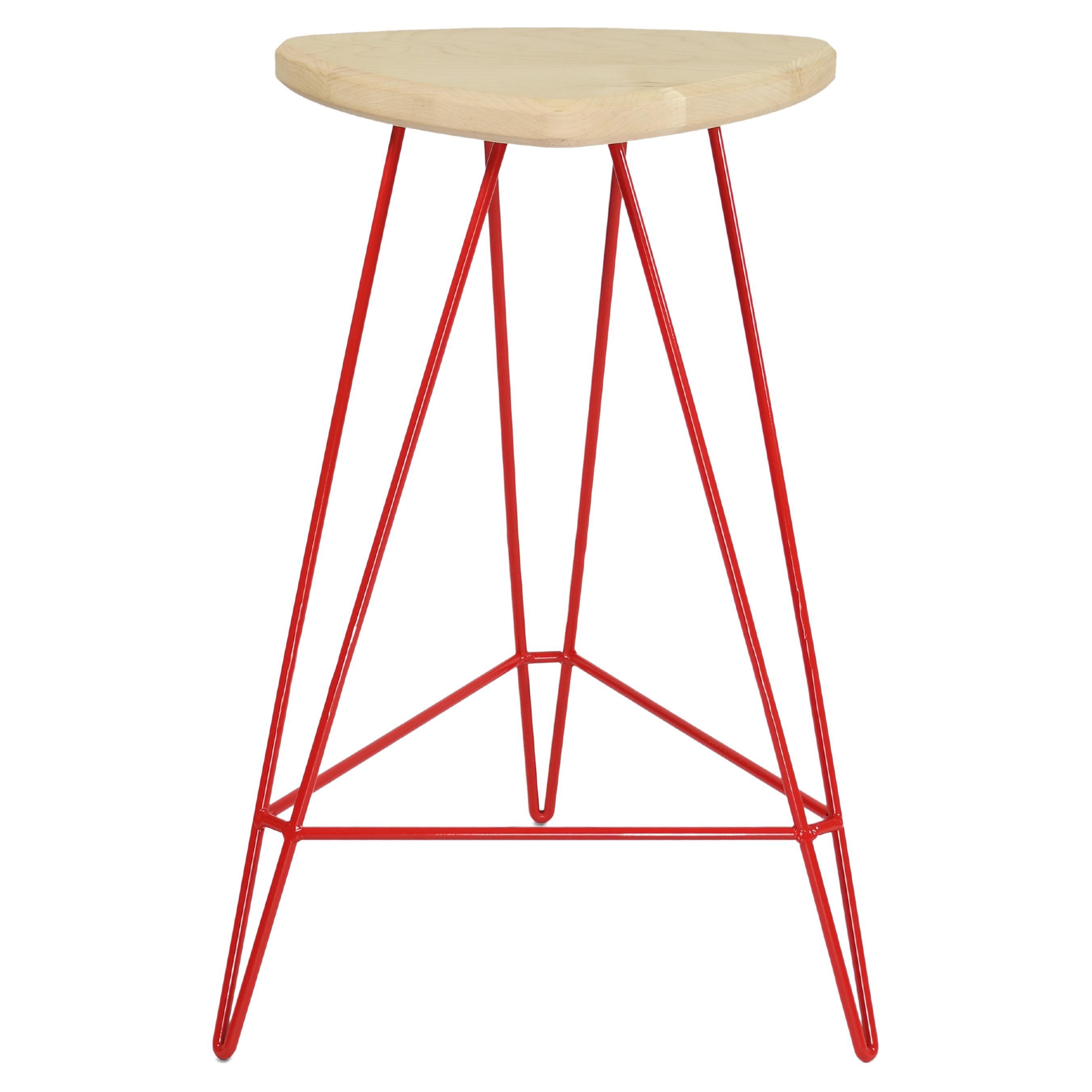 Madison Bar Stool Maple Red For Sale
