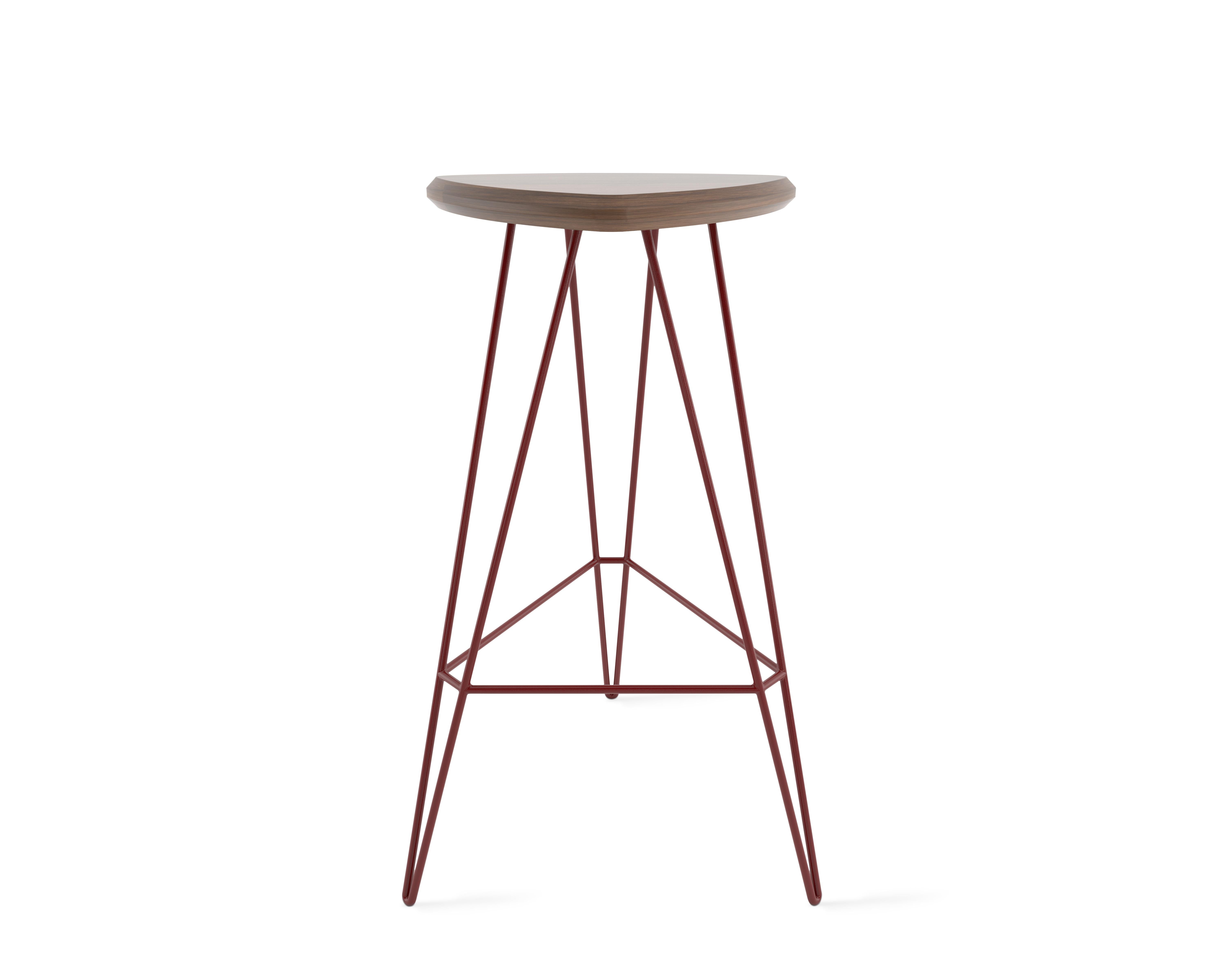 Madison Bar Stool Walnut Blood Red For Sale