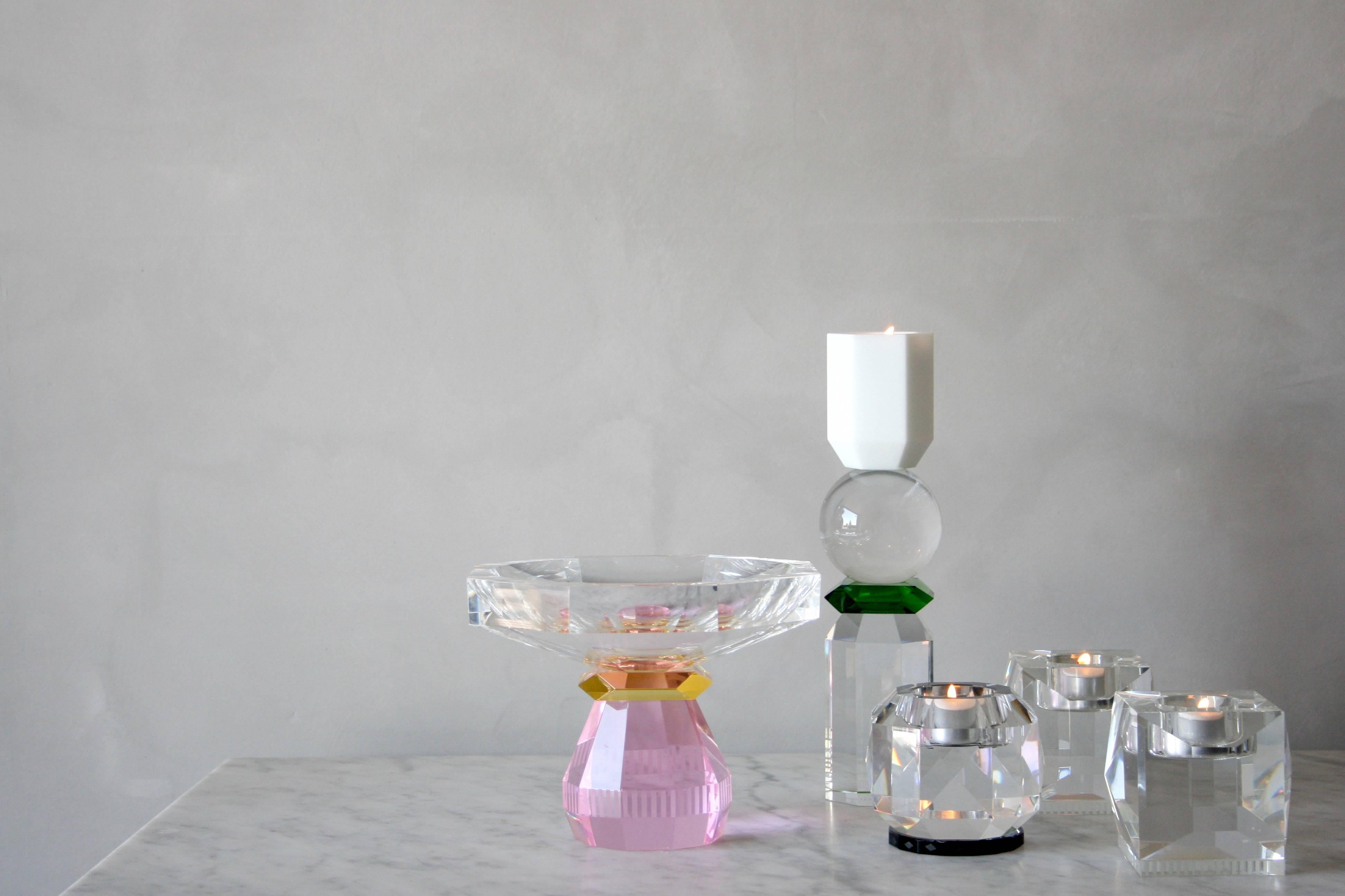 XXIe siècle et contemporain Bol Madison, cristal contemporain sculpté à la main en vente