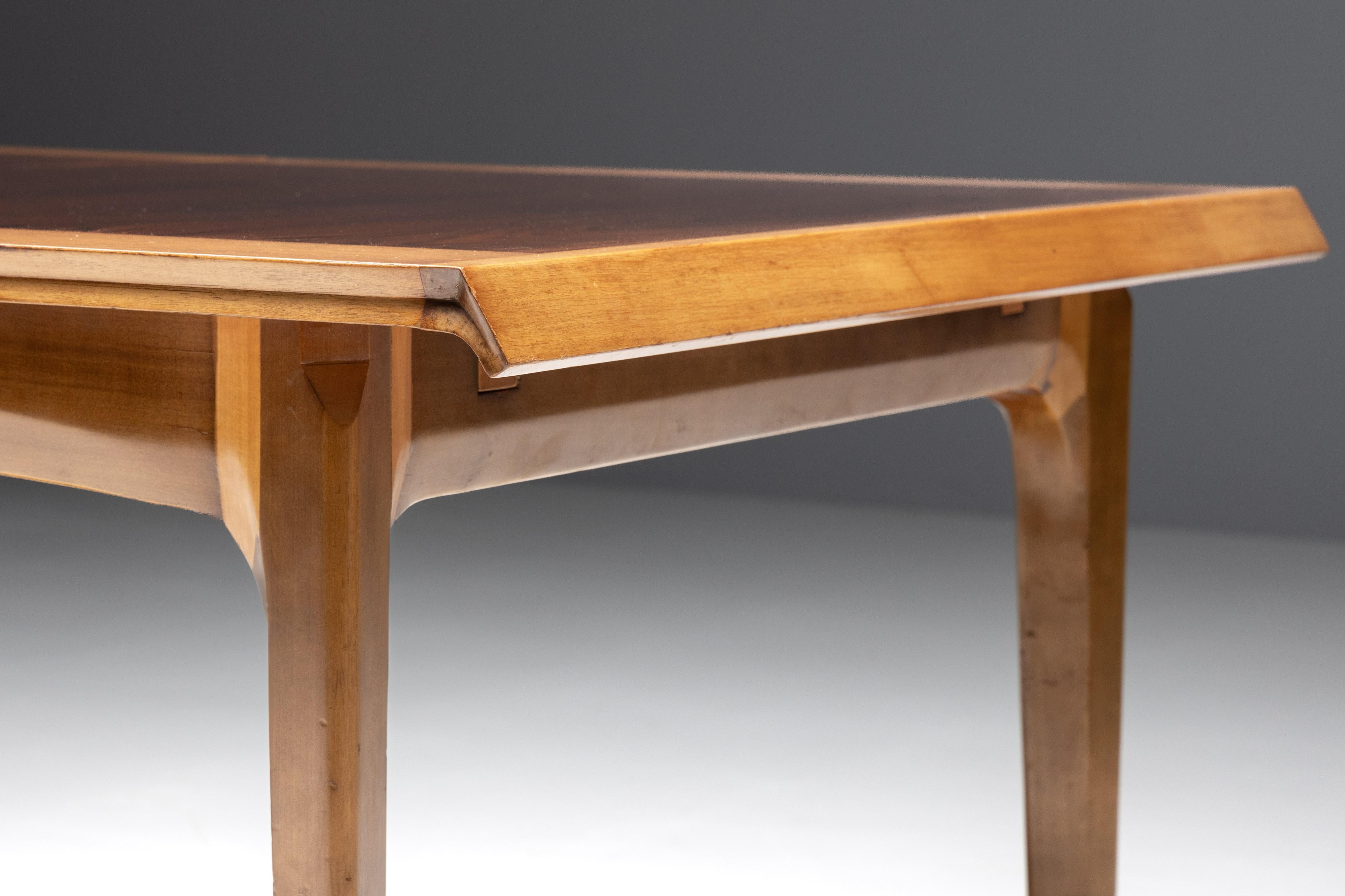 Madison Extendable Dining Table by Fred Sandra for De Coene, Belgium, 1960s For Sale 5