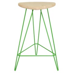 Madison Hairpin Counter Stool Maple Green