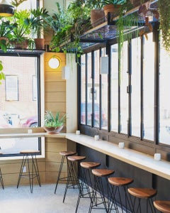 Madison Hairpin Counter Stool Walnut Black